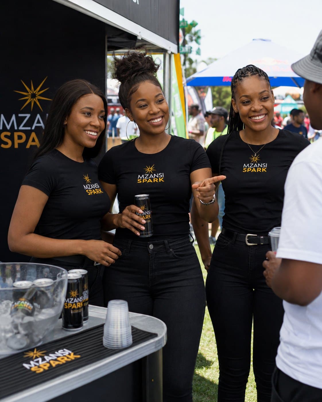 Silq Promotions staff at Mzansi Spark Activation, Festival activation team
