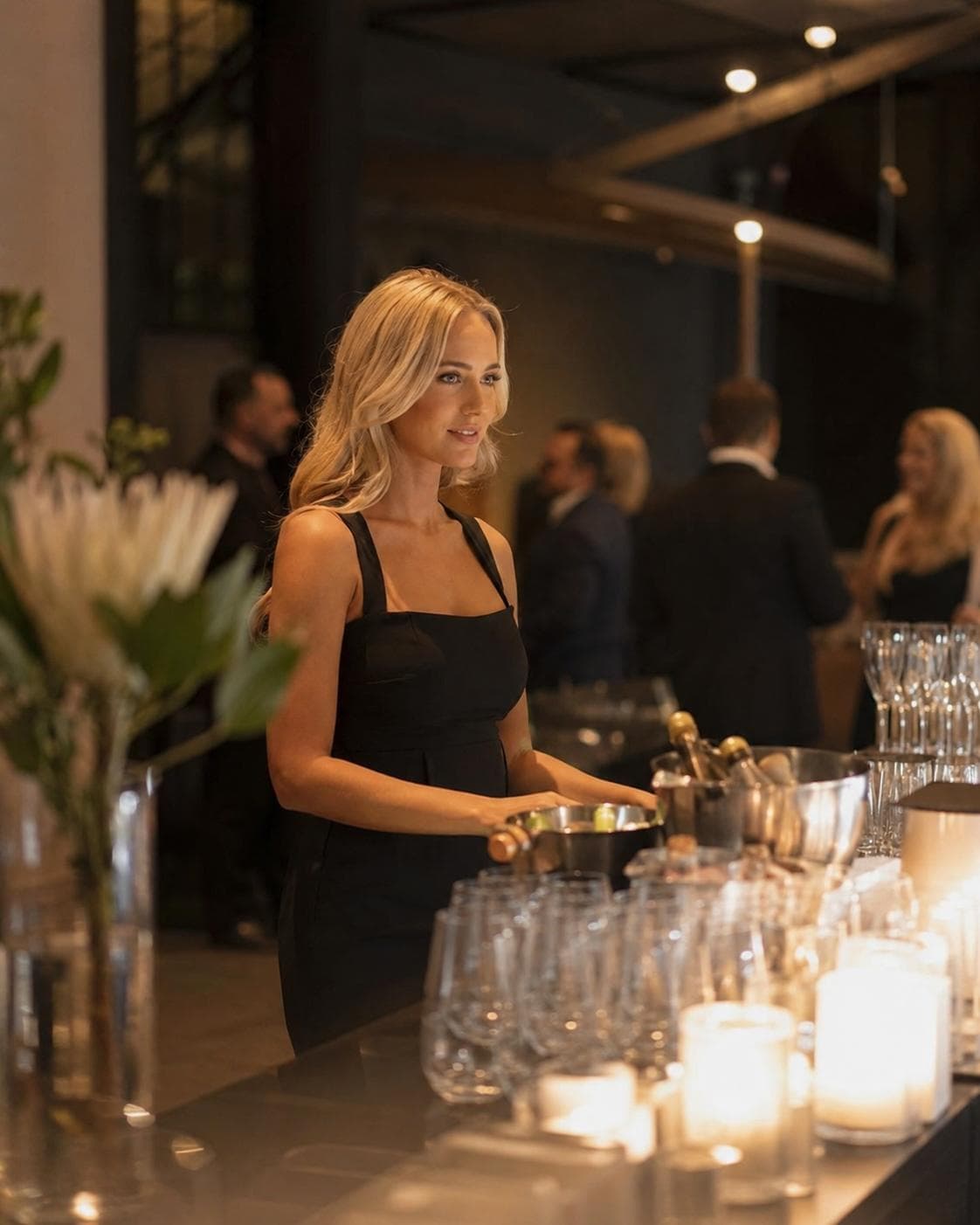 Silq Promotions staff at Hospitality Service, Hotel launch evening